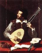 GRAMATICA, Antiveduto The Theorbo Player dfghj china oil painting artist